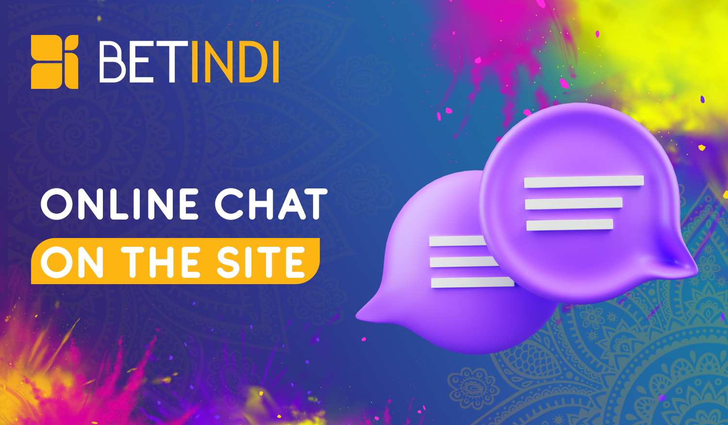 Step-by-step instructions on how to ask Betindi support via Live Chat